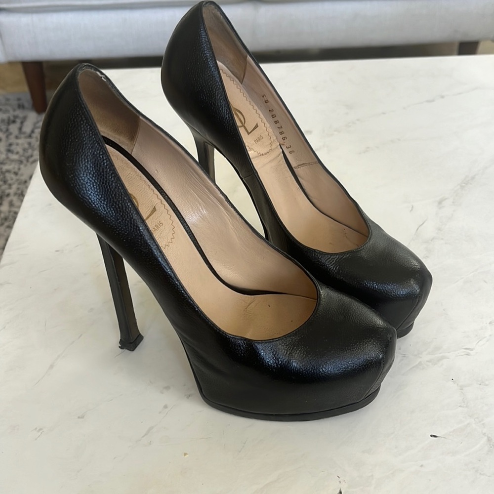 YSL black pumps